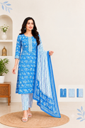 Blue Blossom 3-Piece Suit